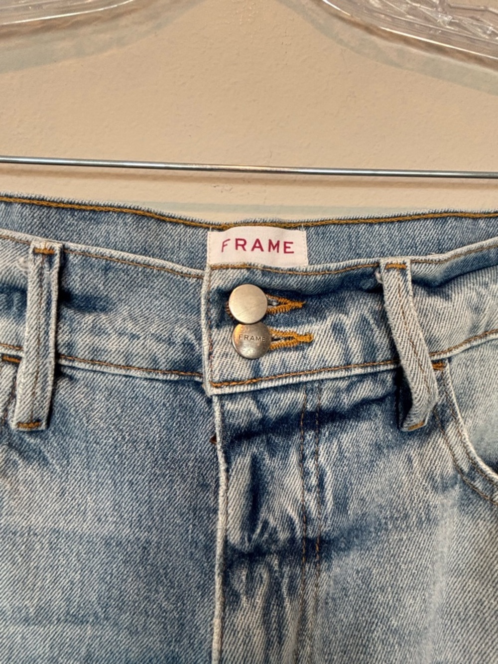Frame Denim Light Wash Straight-Leg Jeans - Picture 3 of 7